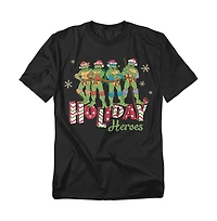 Teenage Mutant Ninja Turtles Men's Holiday Heroes Christmas Shine T-Shirt