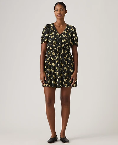 Levi's Women's Rylan V-Neck Mini Crepe Dress