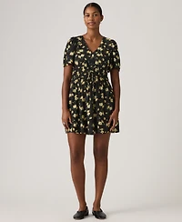 Levi's Women's Rylan V-Neck Mini Crepe Dress