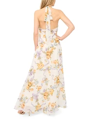 Parker Women's Sleeveless Ruffle Front Maxi Dress