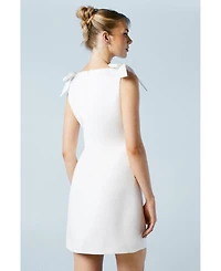 Coast Women's Satin Bow Bridal Mini Dress