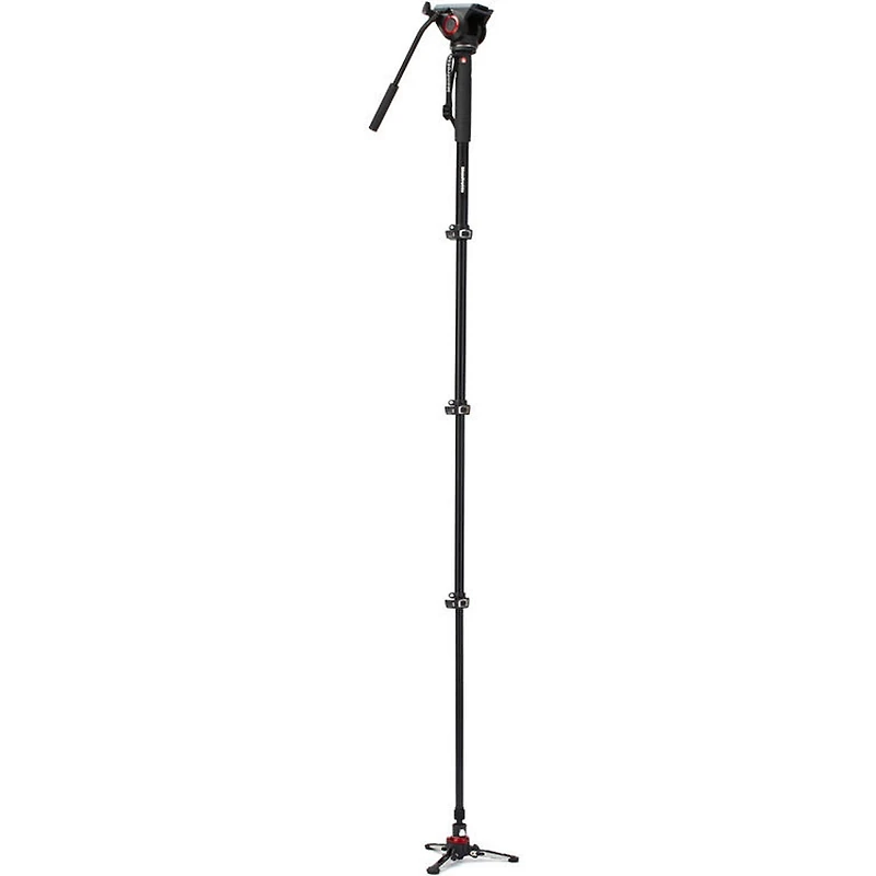 Manfrotto Xpro Monopod+ 4-Section Aluminum Monopod with Fluid Video Head