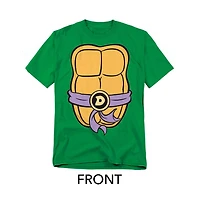 Teenage Mutant Ninja Turtles Men's Donatello Shell Front Back T-Shirt