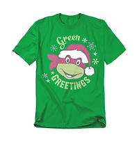 Teenage Mutant Ninja Turtles Men's Greetings For Christmas T-Shirt