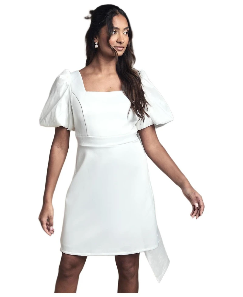 Coast Women's Taffeta Bow Back Mini Dress