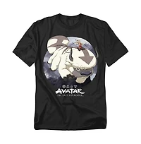 Avatar The Last Airbender Men's Aang Riding Appa T-Shirt