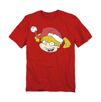 Rugrats Men's Angelica Santa Hat T-Shirt