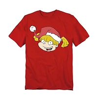 Rugrats Men's Angelica Santa Hat T-Shirt