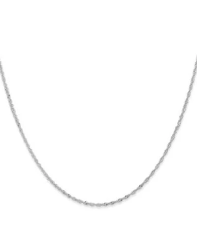 Curata Jewelry Solid 950 Platinum 1.1mm Singapore Chain Necklace 16 24 Inch