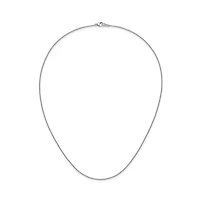 Curata Jewelry Solid 950 Platinum Polished Rolo Chain Necklace