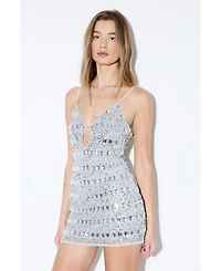 MissPap Women's Heavyweight Embellished Mini Dress