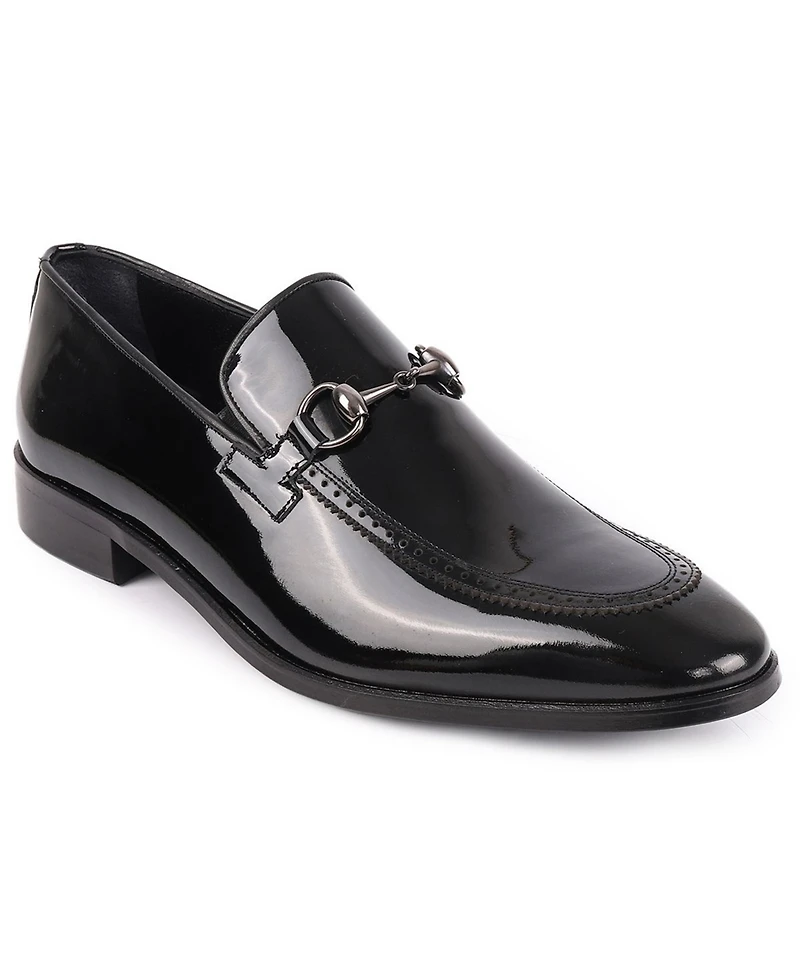 Vellapais Men's Edroy Horsebit Buckle Slip-On Dress Loafers