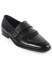 Vellapais Men's Tortoise Monk Strap Slip-On Dress Loafers