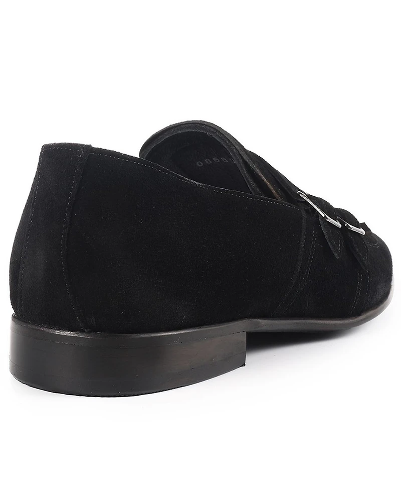 Vellapais Men's Nexus Double Monk Wingtip Slip-On Shoes