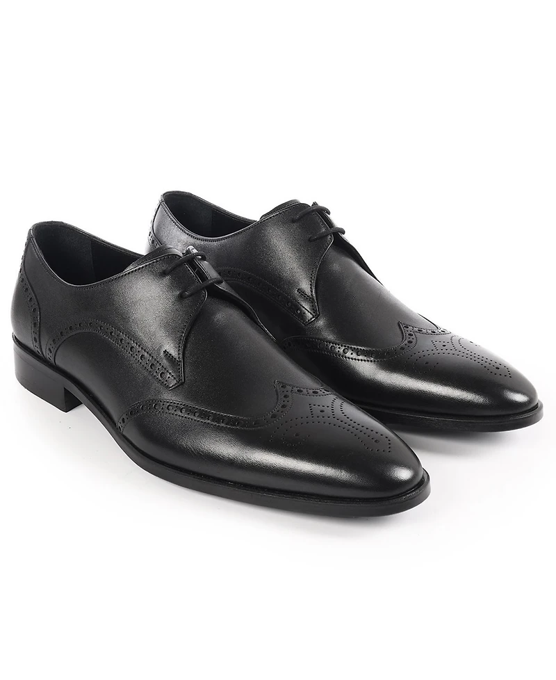 Vellapais Men's Wingtip Lace-Up Dress Shoes