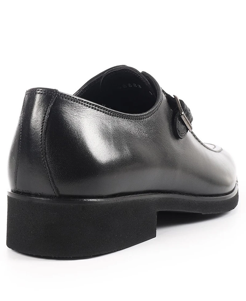 Vellapais Men's Monk Strap Slip-On Dress Shoes