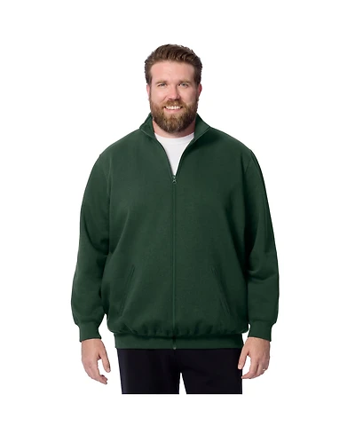 KingSize Big & Tall Reverse Weave Zip Up Jacket