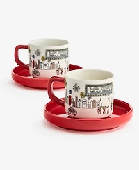 Macy's Stoneware Espresso Set for 2, Macy's Exclusive