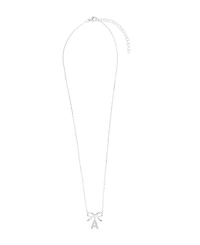 Macy's Sterling Silver Plated Bow Initial Necklaces