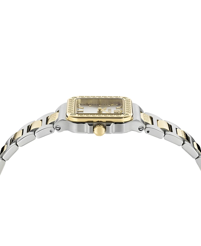 Versace Women's Greca Edge Two Tone Bracelet Watch
