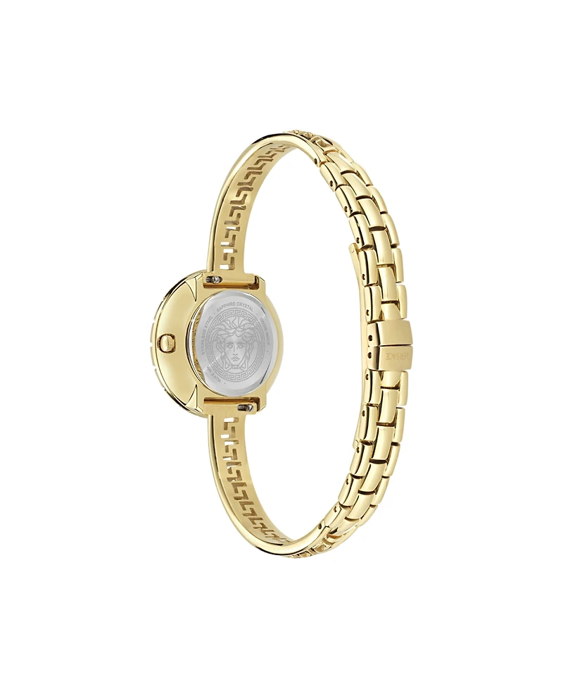 Versace Women's Greca Pendant Ip Yellow Gold Bracelet Watch