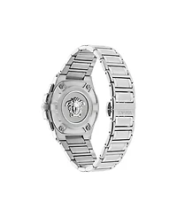 Versace Men's Greca Reaction Silver Stainless Steel Bracelet Watch