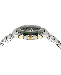 Versace Men's Greca Reaction Two Tone Bracelet Watch, 43mm