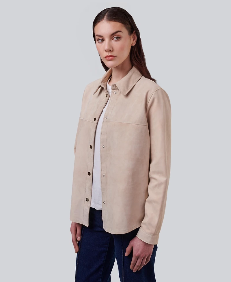 Furniq Uk Women's Suede shirt