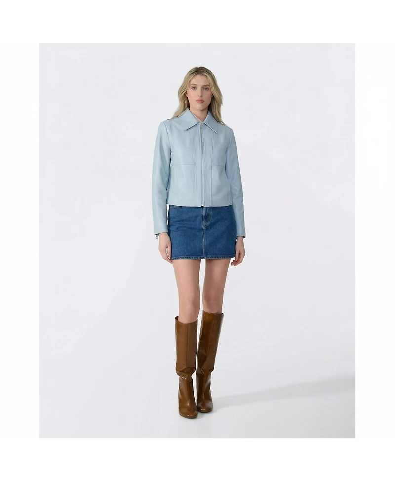 Furniq Uk Women's Leather Jacket