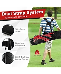 Mecale Lightweight Golf Stand Cart Bag with Shoulder Strap, Portable Carry Design