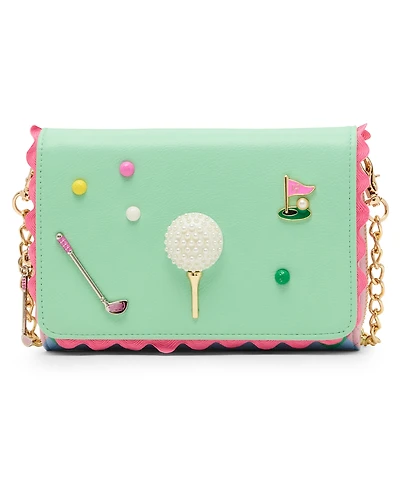 Betsey Johnson Skull Boss Trifold Wallet