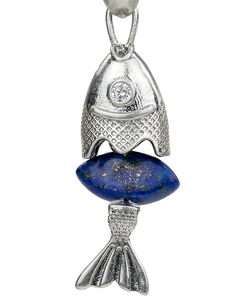 Patricia Nash Gold-Tone Plated Marquise Fish Drop Earrings