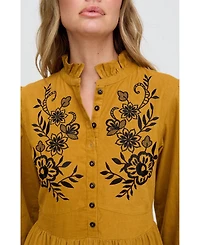 Raffya Women's Puglia Corduroy Midi Dress