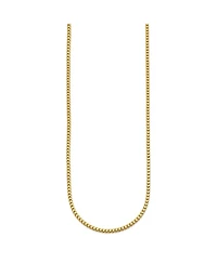 Curata Jewelry Solid 18k Yellow Gold Italian 7.5 Inch 2.4mm Wide Woven Franco Chain Bracelet