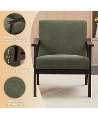 sumyeg Mid-Century Modern Chair with Solid Wood Frame