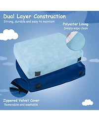 Mecale Sensory Crash Pad Mat with Foam Blocks, Washable Cover