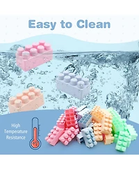 Mecale 64-Piece Toddler Building Blocks Educational Toy Set