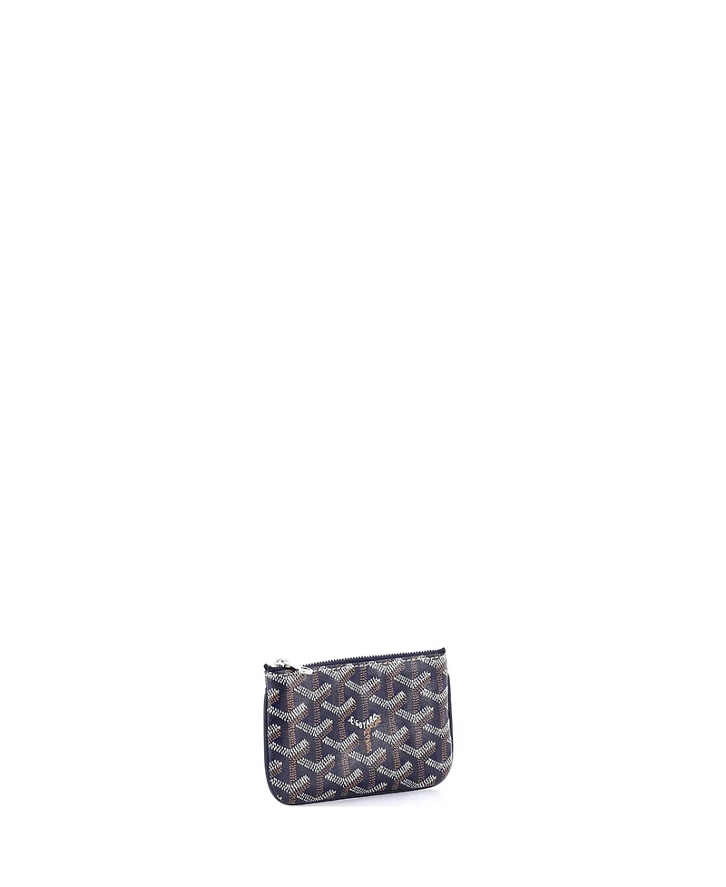 Pre-Owned Goyard Nano Senat Zip Key Pouch Coated Canvas