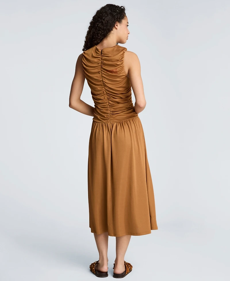 Kenneth Cole Women's Ruched A-Line Midi Dress
