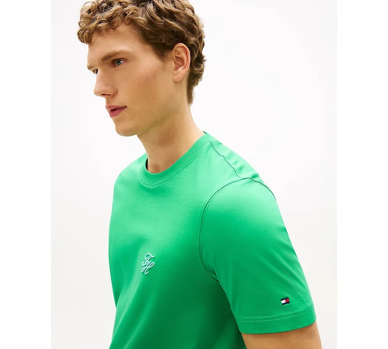 Tommy Hilfiger Men's Script Monogram Crewneck T-Shirt