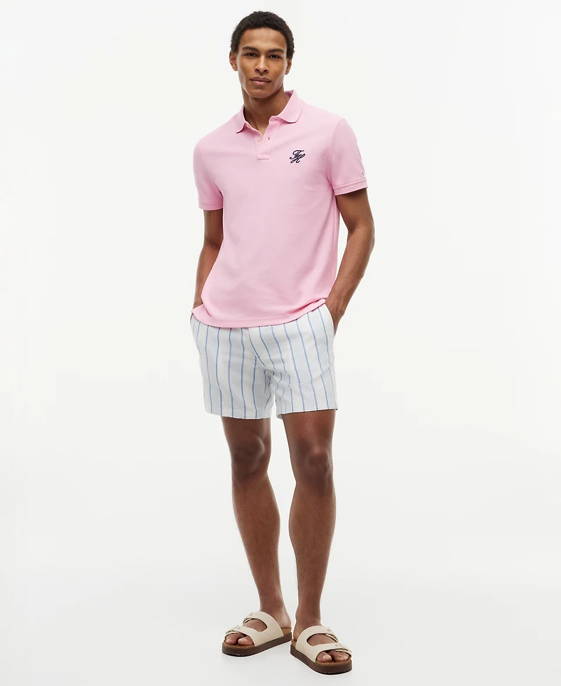 Tommy Hilfiger Men's Short-Sleeve Script Logo Polo Shirt
