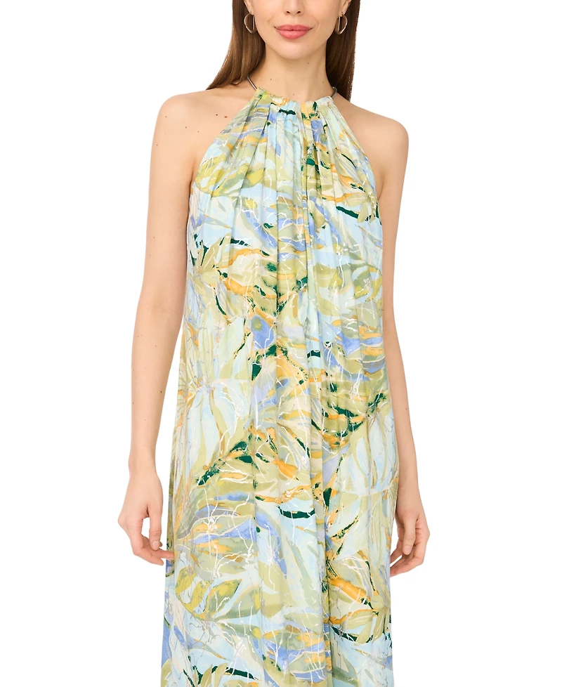 Msk Women's Halter Neck Long Maxi Dress