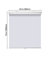 Laoties Cordless Blackout Roller Shades, 34 x 72 in, Thermal Insulated Pull-Down Window Blinds