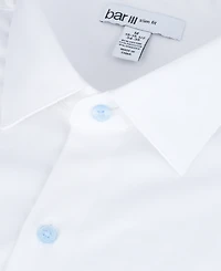 Bar Iii Men's Sateen Solid Contrast Buttons Dress Shirt, Macy's Exclusive