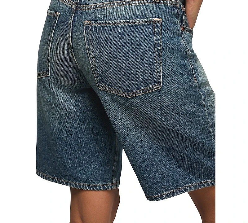 Lucky Brand Women's Relaxed Fit Low-Rise Bermuda Shorts