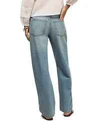 Lucky Brand Women's Cotton Barrel Wide-Leg Mid-Rise Jeans