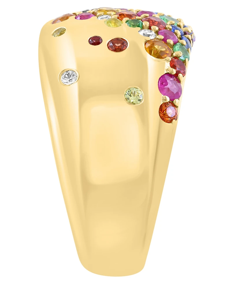 Effy Collection Multi-Gemstone (1-1/2 ct. t.w.) Ring in 14k Yellow Gold
