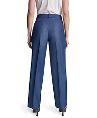 Dkny Petite Dressy Straight Fit Denim Trousers