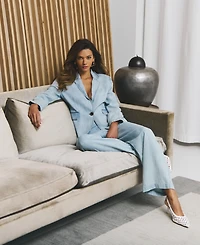 T Tahari Women's High-Rise Wide-Leg Pants