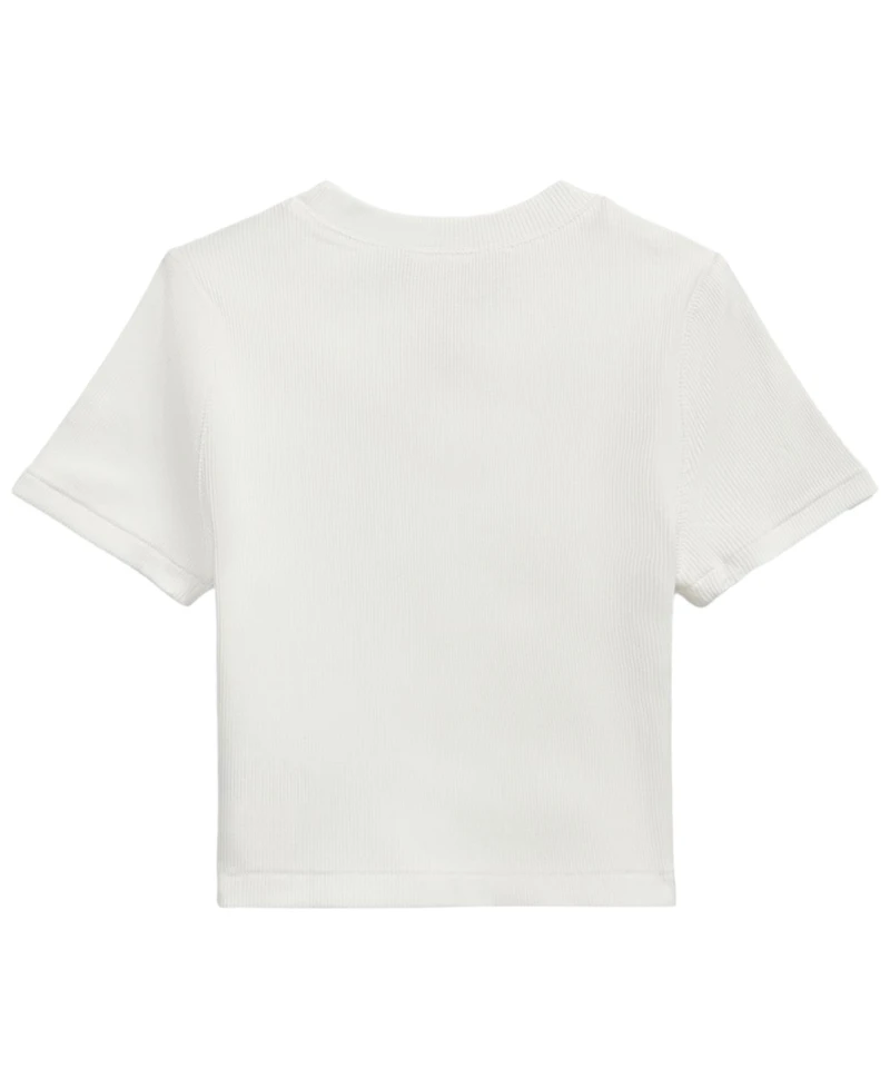 Polo Ralph Lauren Girls' 7-16 Ribbed Boxy T-Shirt
